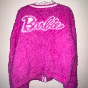 Barbie Vibrant Pink Fluffy Sweater
